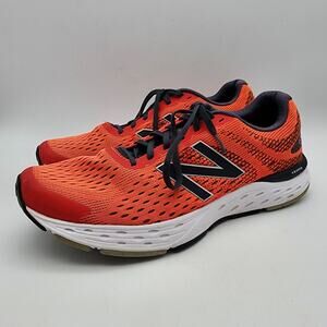 New Balance M680 V6 Cushioning Running Shoes Mens 11.5 Orange Comfort Dad Soes